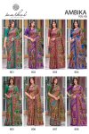 Ambika Vol 8 By Kashvi Chocolate Printed Glass Work Saree 